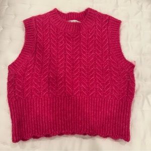 Zara Pink Sweater Vest